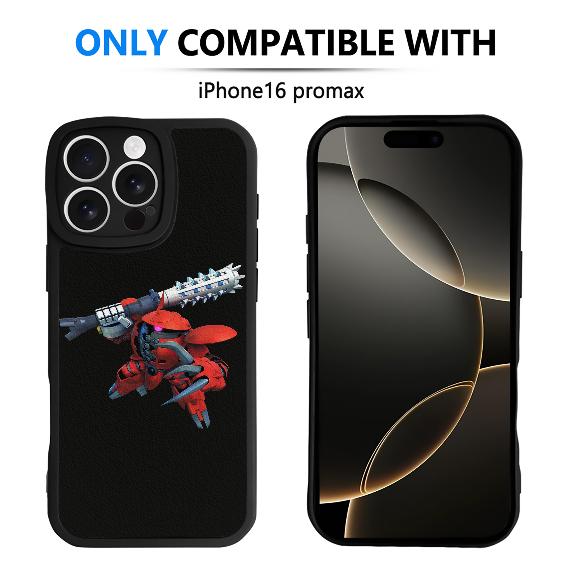 （画像用） 機動戦士ガンダム Mobile Suit Gundam 【iPhone 16シリーズ対応】シリコンスマホケース（レザー調） 材質：シリコン